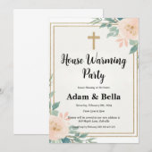 Christelijke housewarming-uitnodiging kaart (Voorkant / Achterkant)