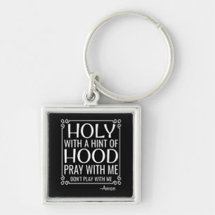 Christelijke humor heilig en hip sleutelhanger