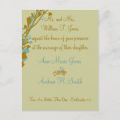 Christelijke huwelijksuitnodiging uitnodiging briefkaart (Voorkant)