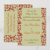 Christelijke huwelijksuitnodiging uitnodiging briefkaart (Voorkant / Achterkant)
