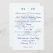 Christelijke Hydrangea bruiloft uitnodiging (Voorkant / Achterkant)