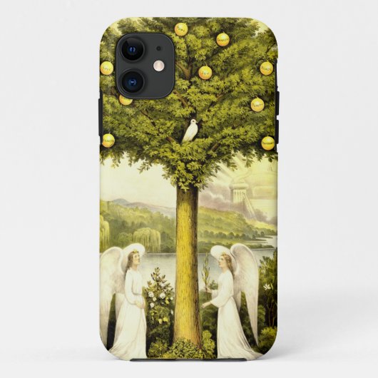  Christelijke illustratie van de levensboom 1892 Case-Mate iPhone Case (Achterkant)