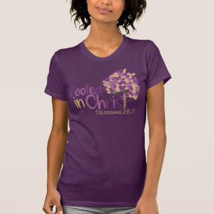Christelijke in Christus Colossians 2:7 Naam toevo T-shirt