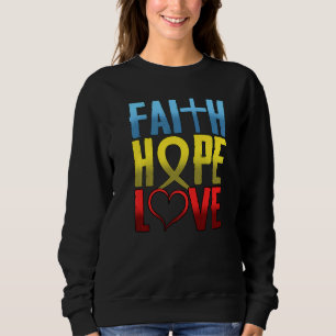 Christelijke inspiratie Faith Hope Love Religious Trui