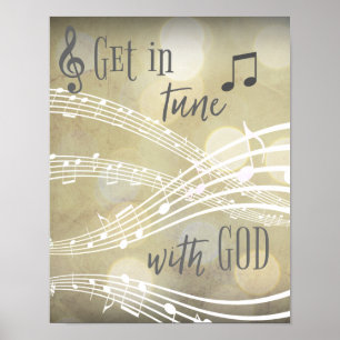 Christelijke inspiratie: ga in duik met God Quote Poster