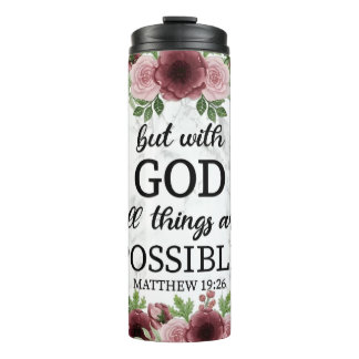 Christelijke inspirerend citaat tumbler thermosbeker