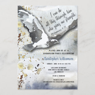 Christelijke Inspirerend Eagle Graduation Party Kaart