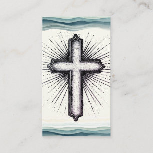Christelijke Inspirerende Bijbel Religieus Kruis Visitekaartje