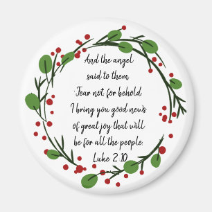 Christelijke Inspirerende Kerst Schrift Magneet