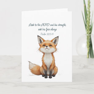 Christelijke Inspirerende Quote Psalm 105:4 Vos Sc Kaart