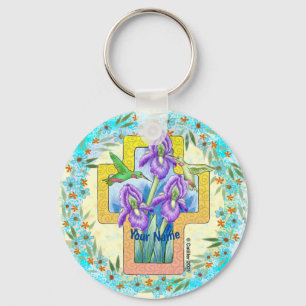 Christelijke Iris-kruissleutelhanger Sleutelhanger