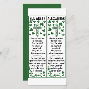 Christelijke Irish Blessing Celtic Cross Bladwijze Kaart