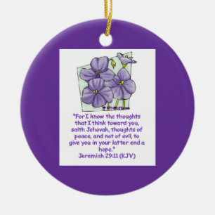 Christelijke Jeremiah 29:11 Keramisch Ornament