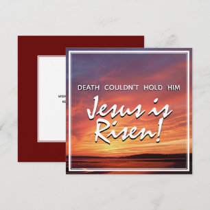Christelijke JESUS IS RISEN Pasen Feestdagenkaart