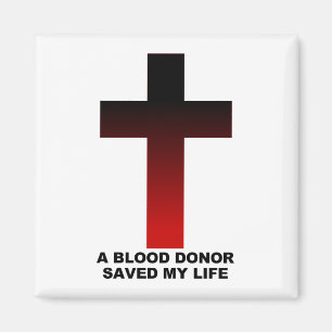Christelijke Jezus Bloeddonor Heeft Mijn Leven Ger Magneet