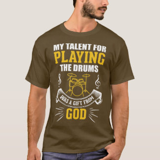 Christelijke Jezus Drummer Quote Gezegde Gift Mann T-shirt