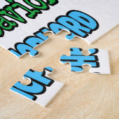 Christelijke Jezus God Graffiti print. Christelijk Legpuzzel (Zijkant)