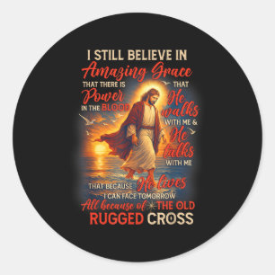 Christelijke Jezus God Liefhebber Ik Geloof Nog St Ronde Sticker