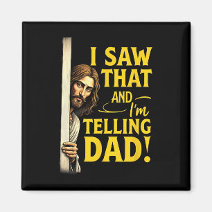 Christelijke Jezus Ik Zag Dat Ik Het Aan Papa Vert Magneet