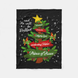 Christelijke Jezus Kerstboom Pyjama Kerstmannen Wo Fleece Deken