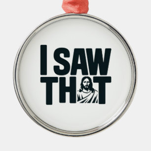 Christelijke Jezus kijkt naar je, Jezus, dat heb i Metalen Ornament