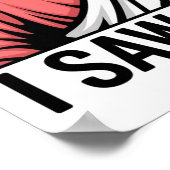 Christelijke Jezus kijkt naar je, Jezus, dat heb i Poster (Hoek)