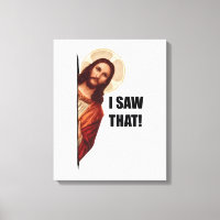 Christelijke Jezus kijkt naar je, Jezus zag dat