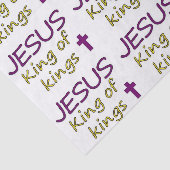 Christelijke Jezus koning van koningen Tissuepapier (Detail)