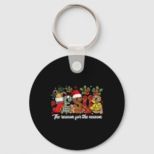 Christelijke Jezus The Reason Xmas Holiday Seizoen Sleutelhanger