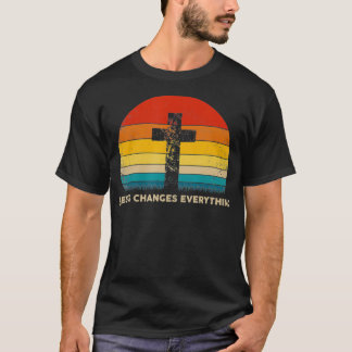Christelijke Jezus verandert alles cadeau idee T-shirt