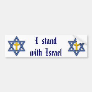 Christelijke joodse steun voor Israël Bumpersticker