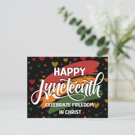 Christelijke JUNETEENTH Briefkaart (Staand voorkant)