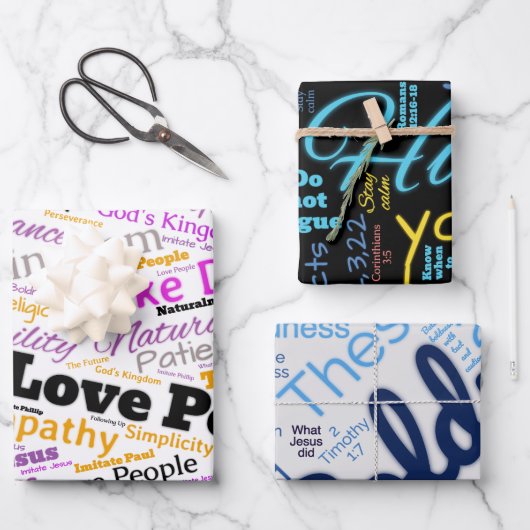 Christelijke JW LPMD Gift Wrapping Sheet Set 01 Inpakpapier Vel (Voorkant)