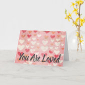 Christelijke kaart 'Je wordt liefgehad' (Gele Bloem)