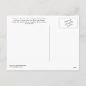 Christelijke Kaart van de Kerstpost (Achterkant)