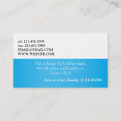 Christelijke kaart voor pastor-christenen visitekaartje (Achterkant)