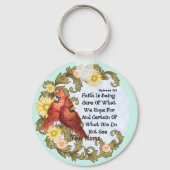 Christelijke Kardinalen Faith Sleutelhanger (Voorkant)