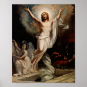 Christelijke katholieke opstanding van Jezus Poster (Voorkant)