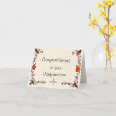 Christelijke Kerk Bevestigings Kaart (Gele Bloem)