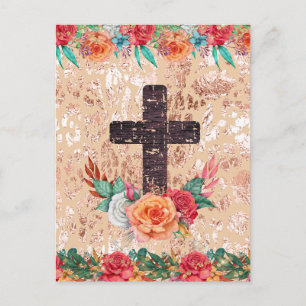 Christelijke Kerk Kruis Pasen Jezus Baptist Liefde Briefkaart