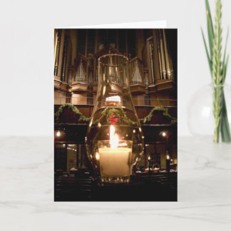 Christelijke kerk Park Avenue met kerst Feestdagen Kaart