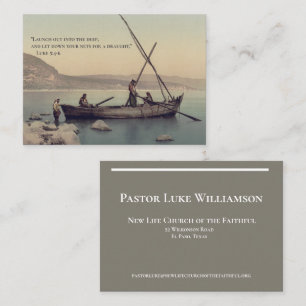Christelijke kerk pastor geestelijkheid visitekaartje