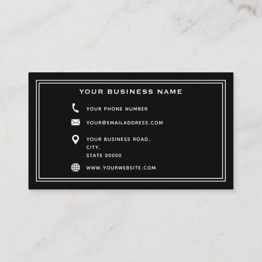 Christelijke Kerk Pastor Minister Religieus Kruis Visitekaartje (Achterkant)