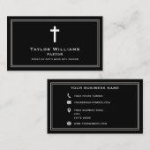 Christelijke Kerk Pastor Minister Religieus Kruis Visitekaartje (Voorkant / Achterkant)