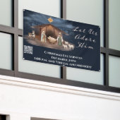 Christelijke kerk van het kerstfeest spandoek (Buitenkant Gebouw)