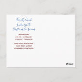 Christelijke kerkkerkerkerkerkerstavond briefkaart (Achterkant)