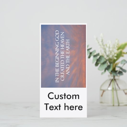 Christelijke kerkuitnodiging (Staand voorkant)