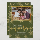 Christelijke Kerst Kaart (Voorkant / Achterkant)