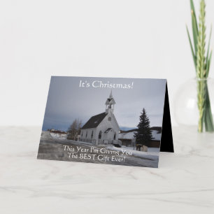 Christelijke kerst Kaart met evangelische boodscha