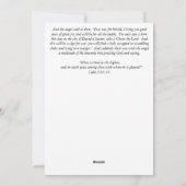 Christelijke kerst Kaart mooi eenvoudig (Achterkant)